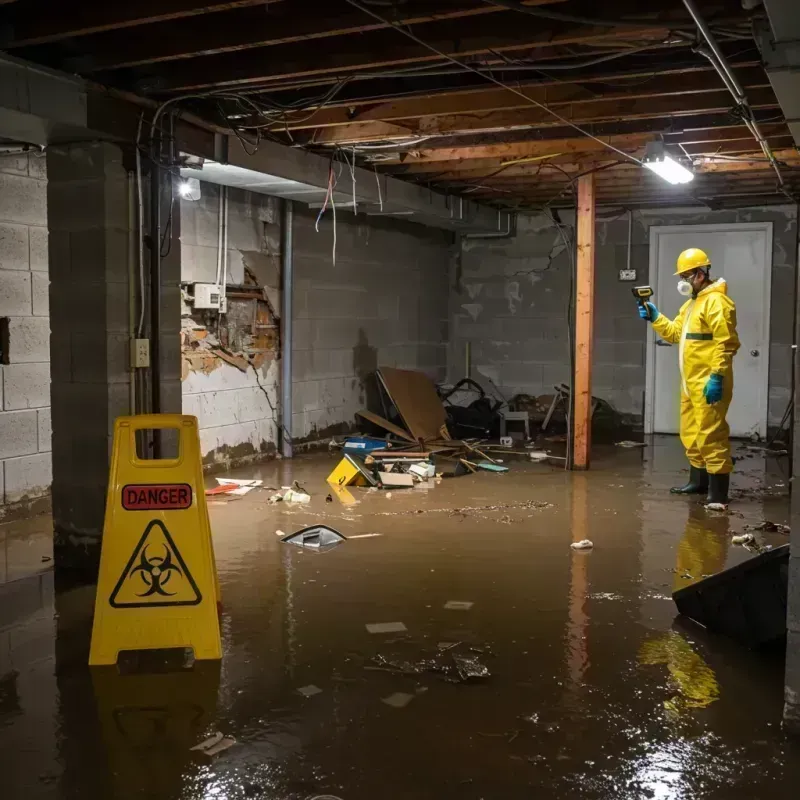 Flooded Basement Electrical Hazard in Country Club Village, MO Property